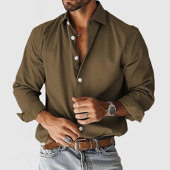 Herren Modisches Langarmhemd