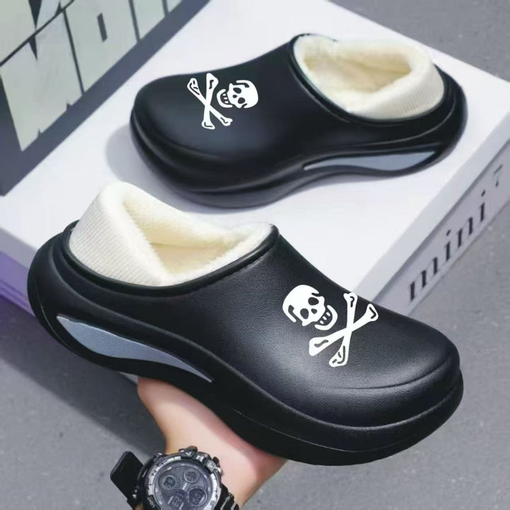 Damen Gefütterte Komfort-Clogs mit Teddyfutter und stoßdämpfender Profilsohle Drune