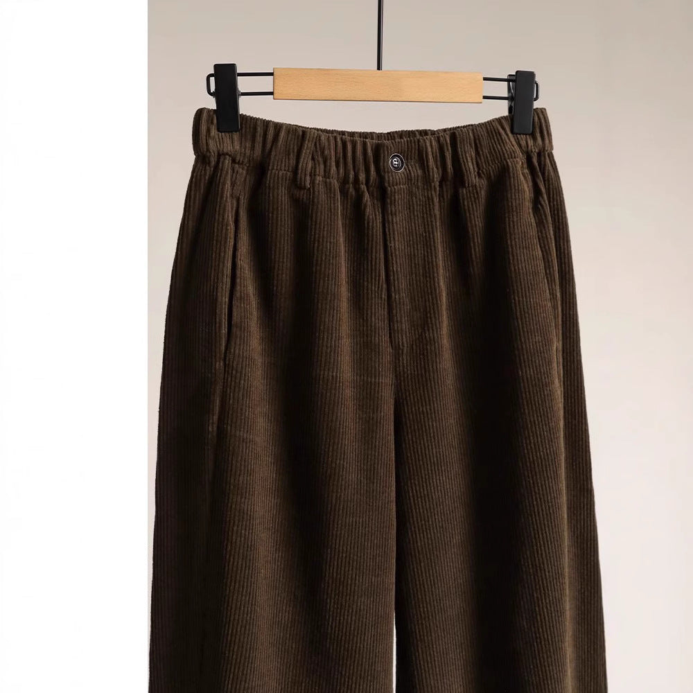 Damen Modische, weite Cordhose Drune
