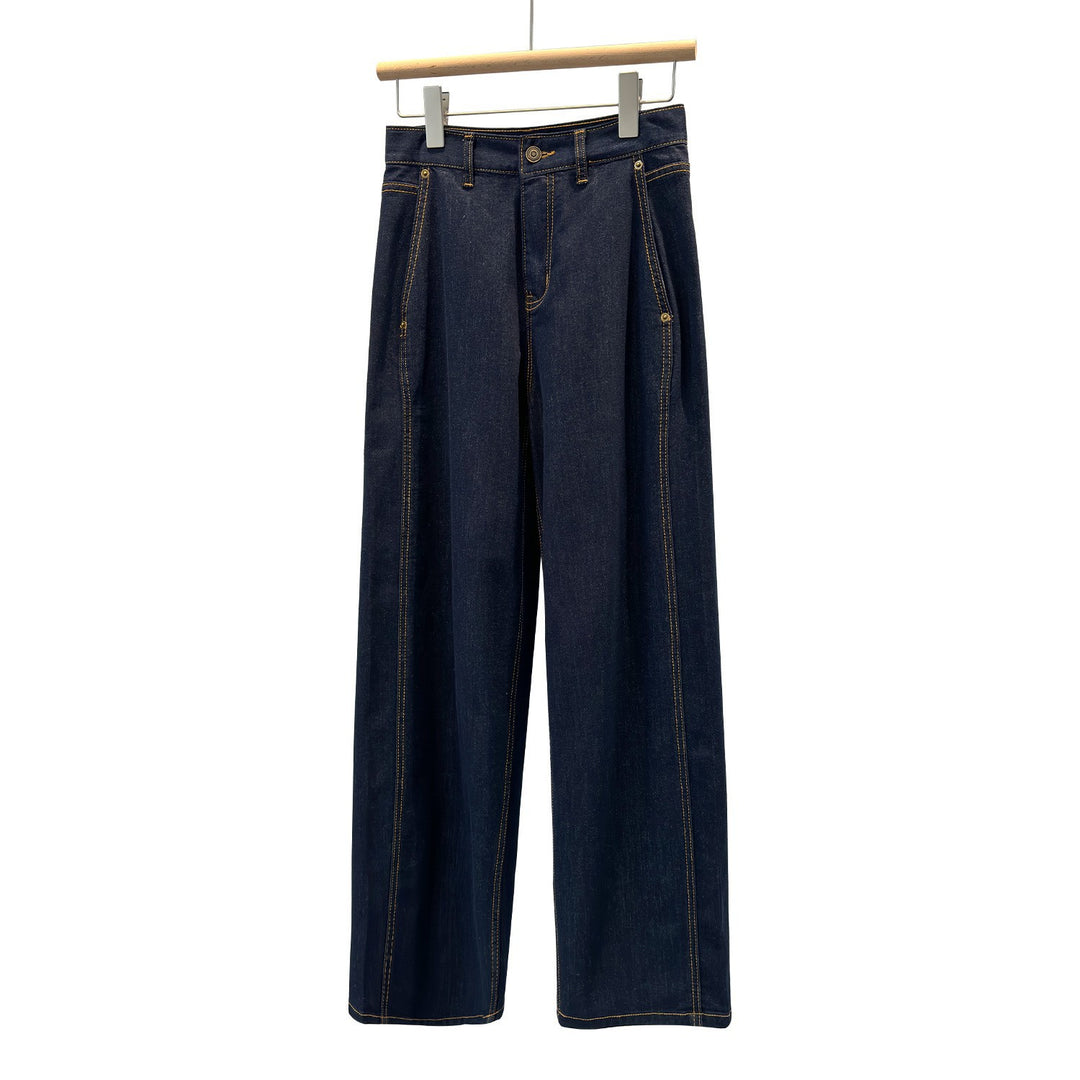 Damen Premium Stretch Denim Stoff Drune