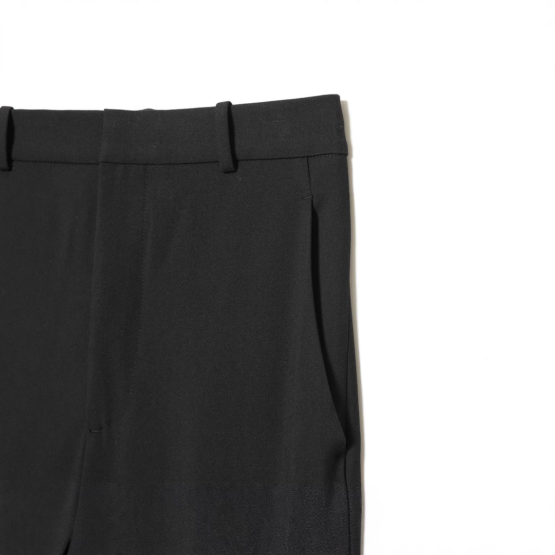 Damen nan hochtaillierte Wide-Leg Anzughose mit Bügelfalte und geradem Bein Drune