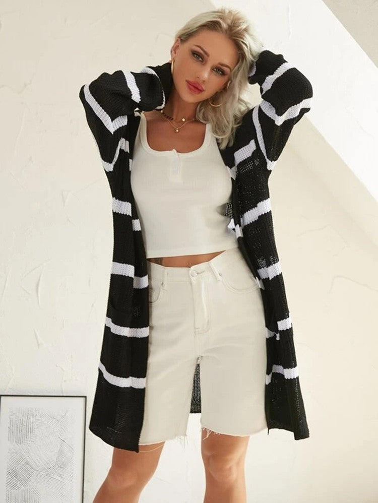 Damen lässiger Strickcardigan Drune