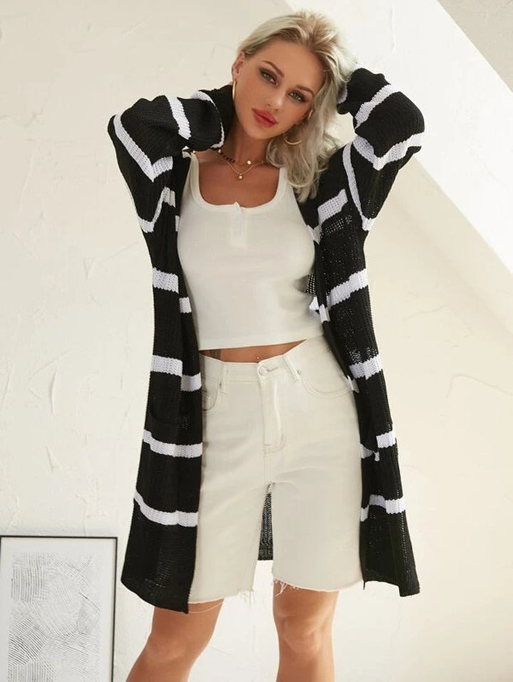 Damen lässiger Strickcardigan Drune