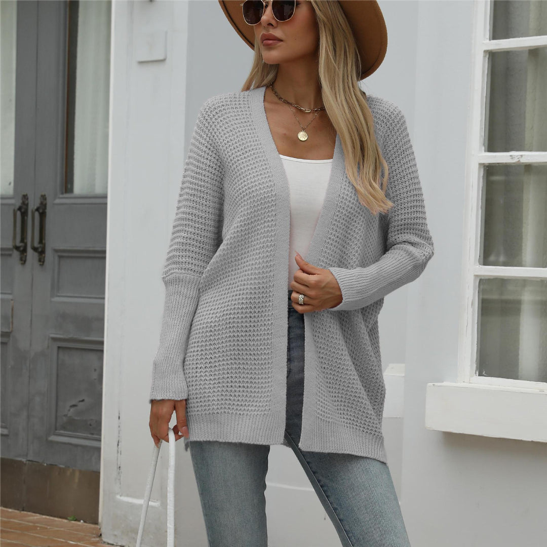 Damen offene Strickjacke mit lässigem Schnitt und weichem Material Drune