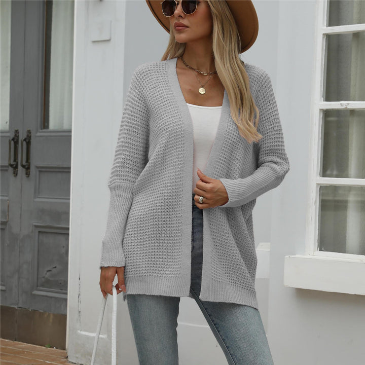 Damen offene Strickjacke mit lässigem Schnitt und weichem Material Drune