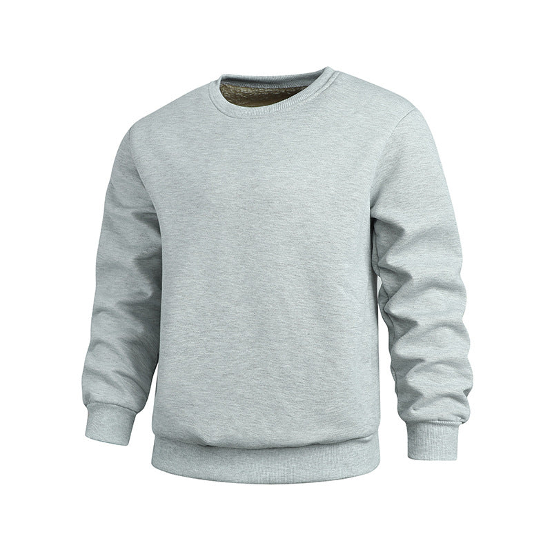Herren bequemer und warmer Rundhalspullover aus Fleece Drune