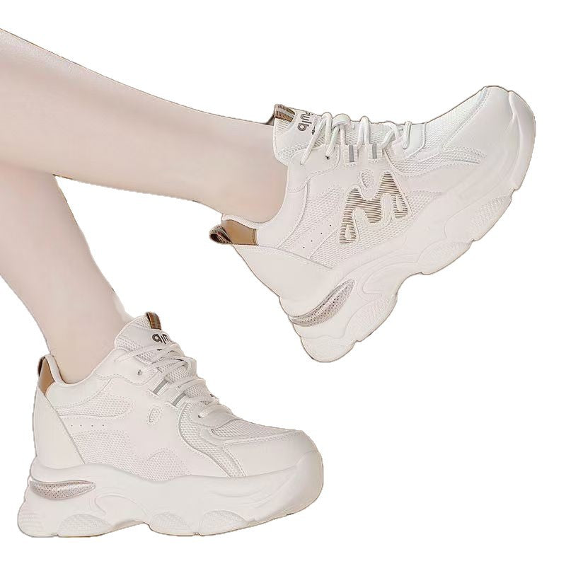 Damen Sportliche Chunky Sneakers mit luftiger Mesh-Oberfläche und ausgeprägtem Profil Drune
