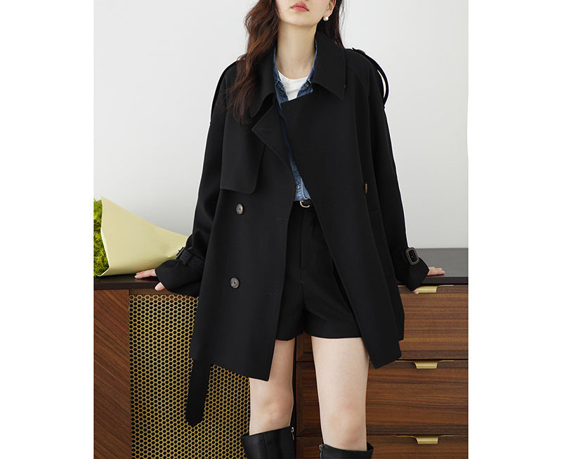Damen Eleganter Oversized-Trenchcoat Drune