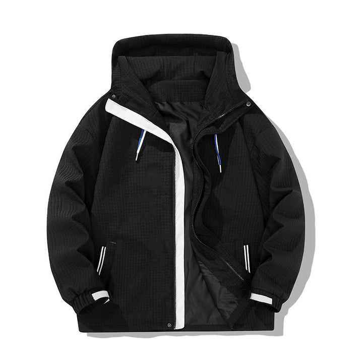 Herren leichte Windjacke mit praktischen Reißverschlusstaschen Drune