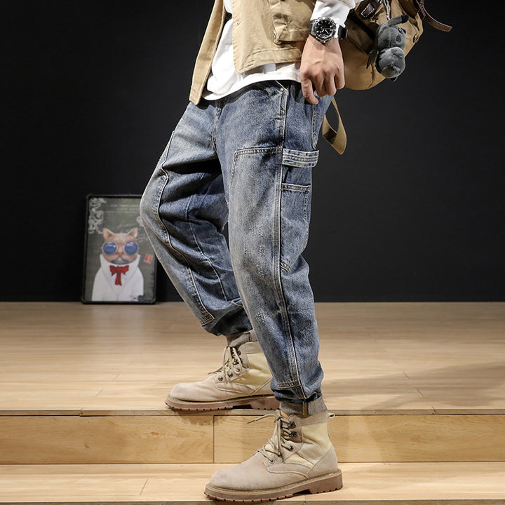 Herren Lässige Cargo-Jeans Drune