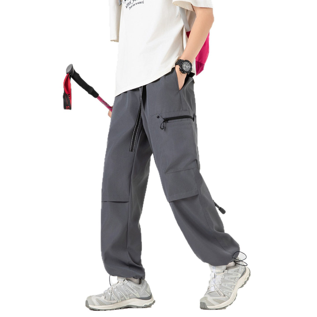 Damen Weite Utility-Cargohose mit verstellbarem Beinabschluss und Multifachtaschen Drune