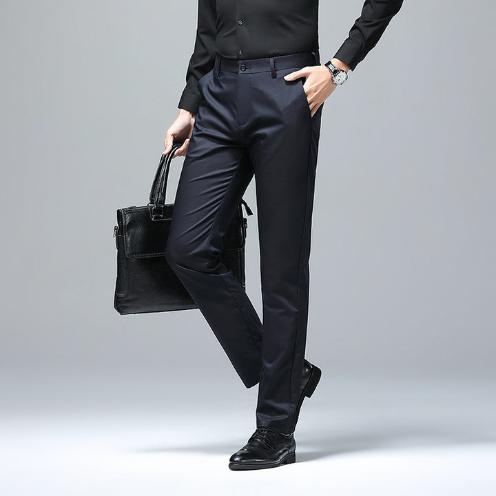 Herren Elegante Slim‑Fit Chino‑Hose mit Bügelfalte und Stretchkomfort Drune