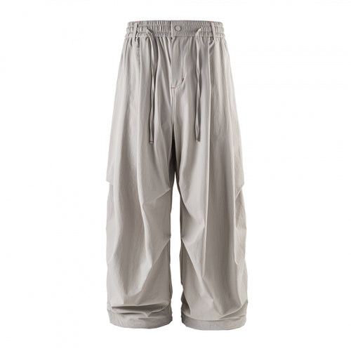 Unisex Weitgeschnittene technische Cargo-Hose mit Gummibund, Kordelzug und Reißverschlusstaschen Drune