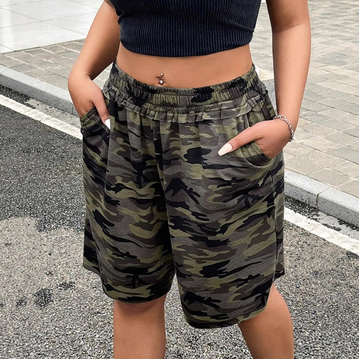 Damen Freizeithosen im modernen Camouflage-Design Drune