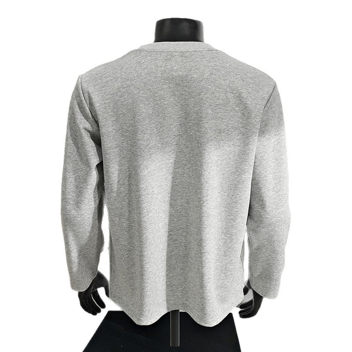 Herren Lässiges Raglan-Sweatshirt mit Rundhals, leichter Struktur und relaxed Fit Drune