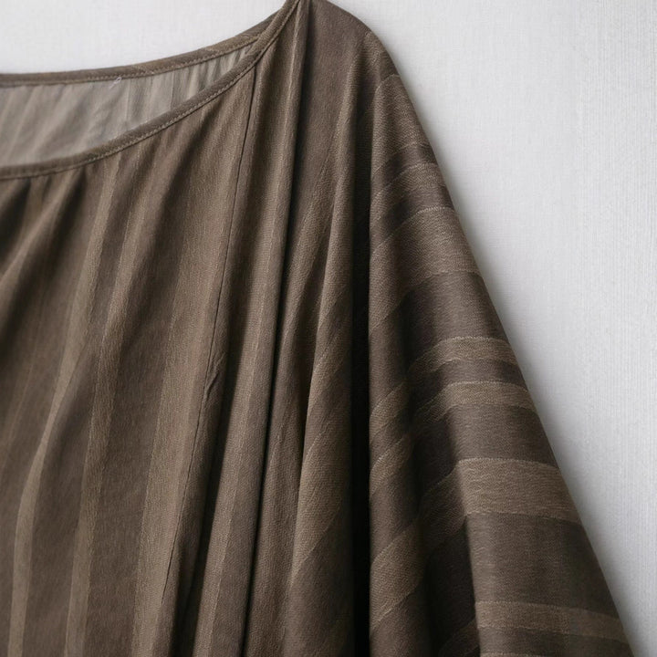 Damen Kaftan-Poncho mit Tunnelzug und V-Ausschnitt Drune
