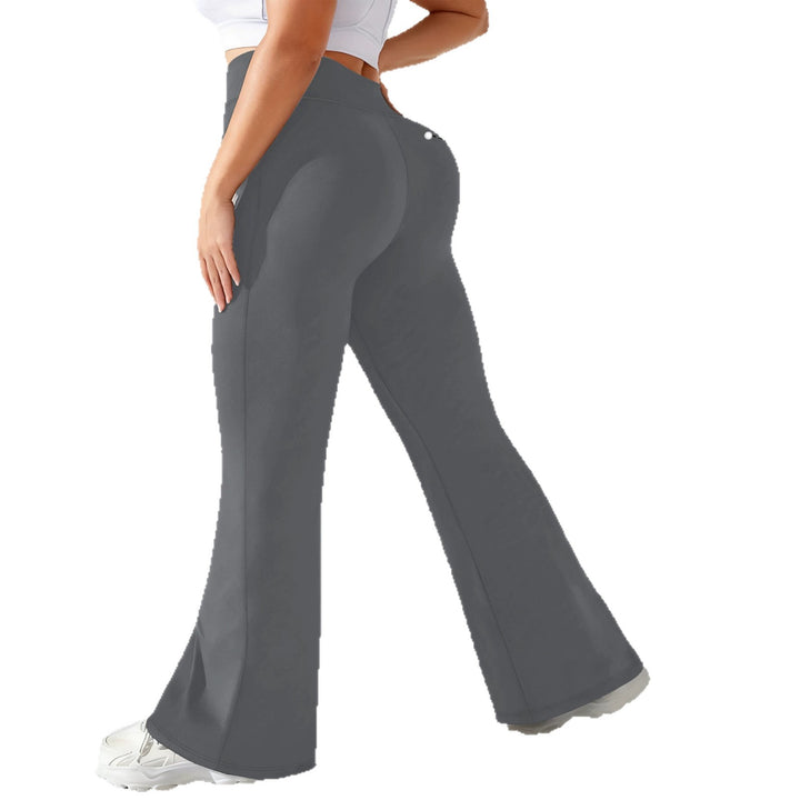 Damen taillenhohe Shaping Bootcut-Leggings mit Bauchkontrolle und 4-Wege-Stretch Drune
