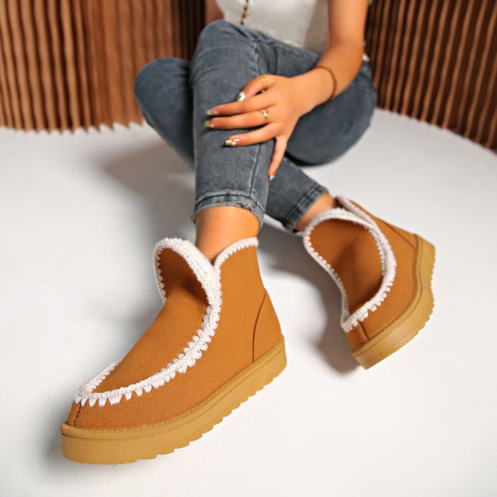 Damen Gefütterte Mokassin‑Ankleboots mit Teddyfutter und rutschfester Gummisohle Drune