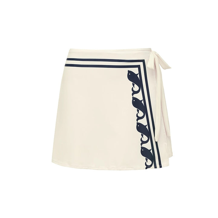 Damen Einteiler Badeanzug mit raffiniertem Cut-Out und dekorativen Schleifen Drune