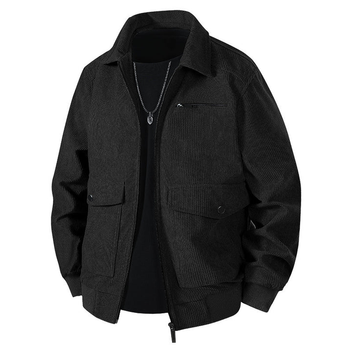 Herren Lässige Cordjacke mit praktischen Taschen Drune