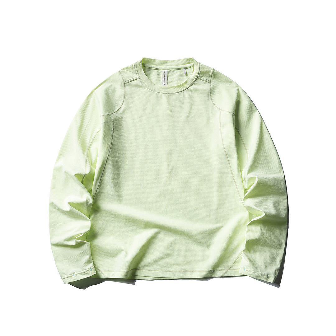 Unisex Leichter technischer Longsleeve mit Rundhalsausschnitt, Raglanärmeln und atmungsaktivem Funktionsmaterial Drune