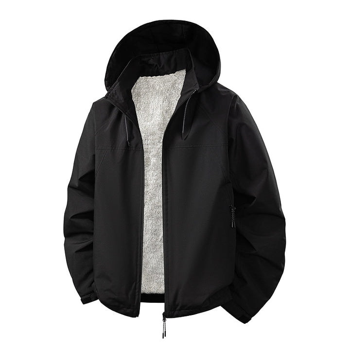 HerrenKapuzenjacke mit innerem Teddy-Futter Drune