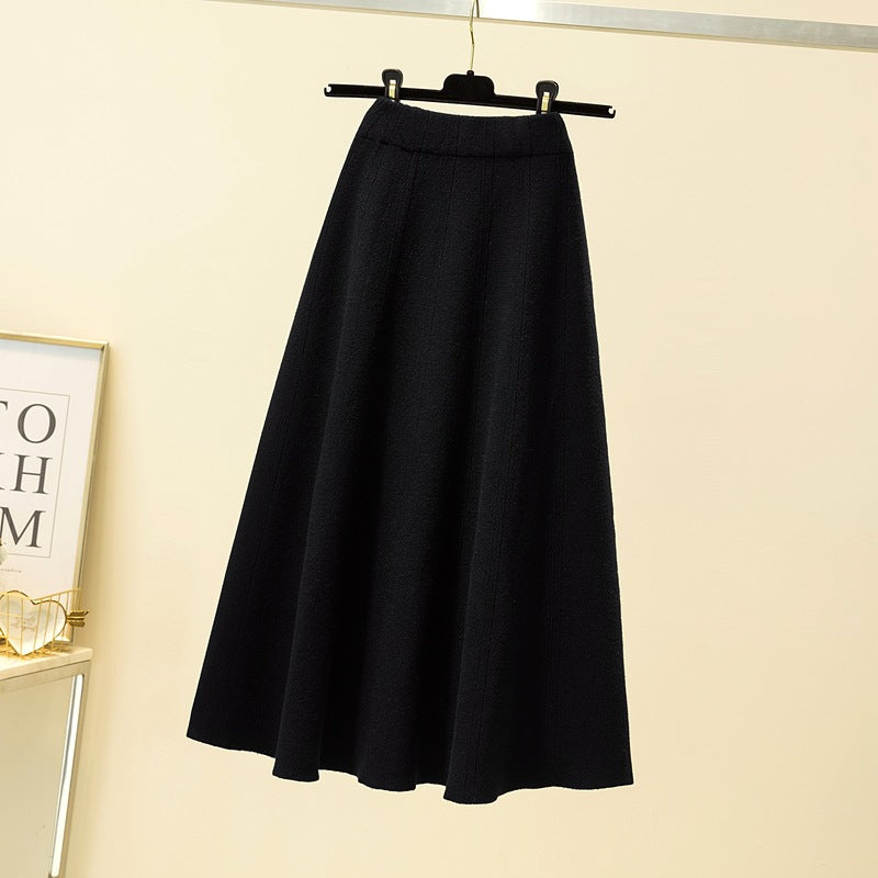 Damen Weit geschnittener, eleganter Midirock Drune