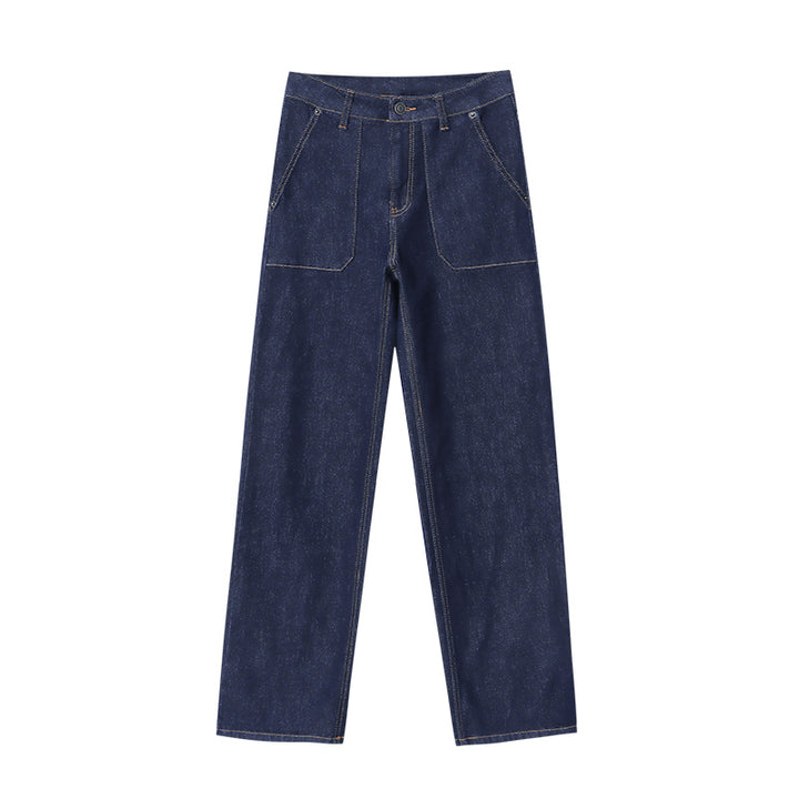 Damen High-Waist Jeans mit lässigem Schnitt und praktischen Taschen Drune