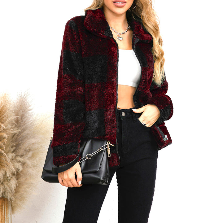 Damen Fleecejacke mit hohem Kragen und Reißverschluss Drune