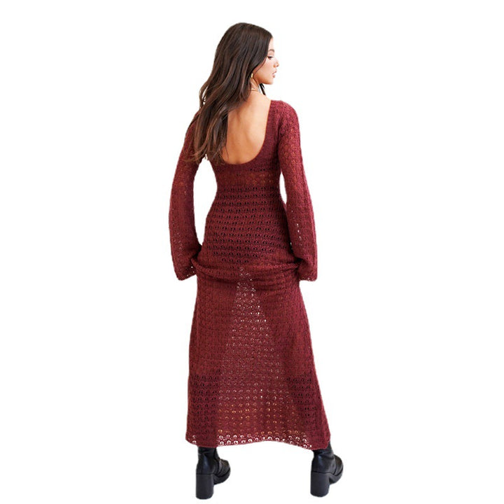 Damen langes, gehäkeltes Strandkleid Drune