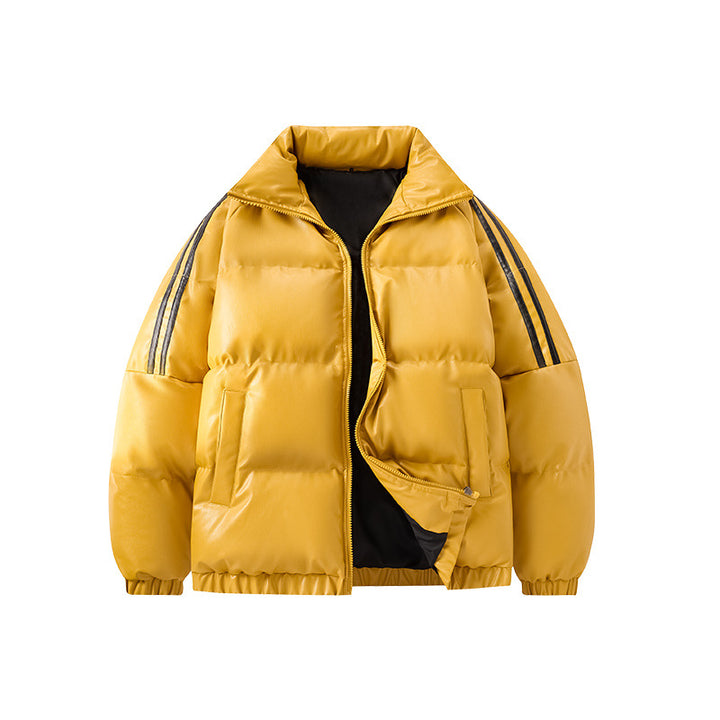 Herren Wattierte Steppjacke im Oversize-Sportlook mit Kontraststreifen an den Ärmeln Drune