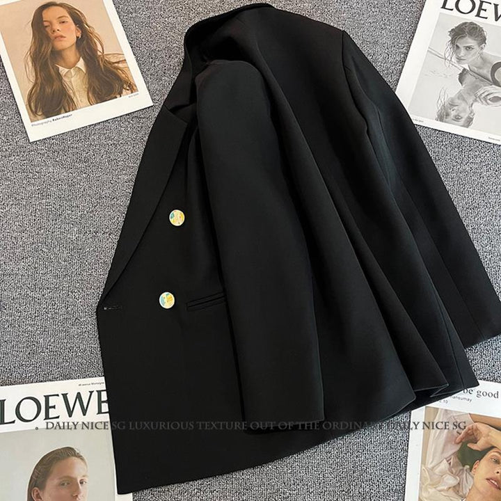 Damen Doppelt-gefalteter Blazer mit eleganten Details Drune