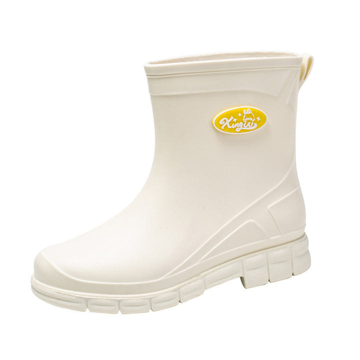 Damen Wasserdichte EVA-Ankle-Gummistiefelette mit rutschfester Profilsohle Drune