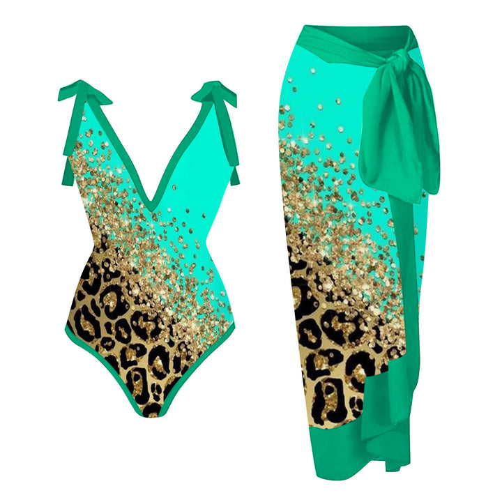 Damen Bademode-Set mit stilvollem Wickelrock Drune