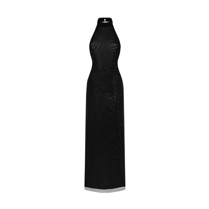 Damen Elegantes Bodenkonturen-Kleid mit schimmernden Akzenten Drune
