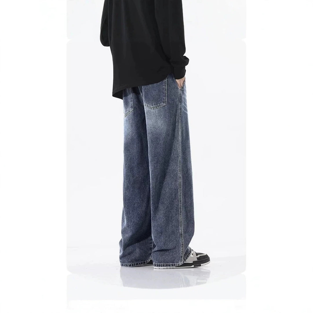 Herren Bequeme und lässige Weitgeschnittene Jeans Drune