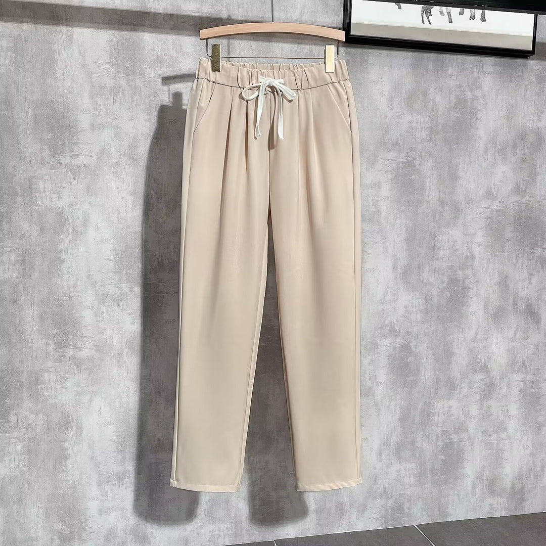 Damen Bequeme Jogginghose mit verstellbarem Bund Drune