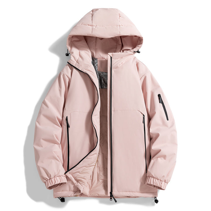 Unisex Warmer wasserabweisender Steppparka mit technischer Kapuze Drune