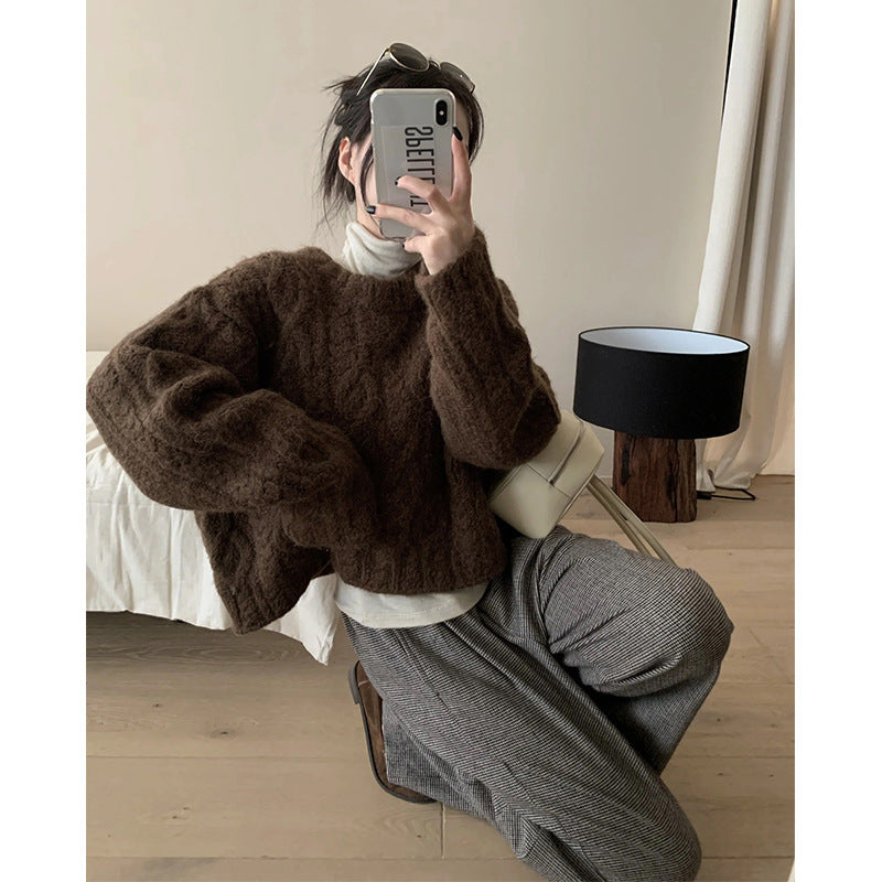 Damen Strickpullover Drune