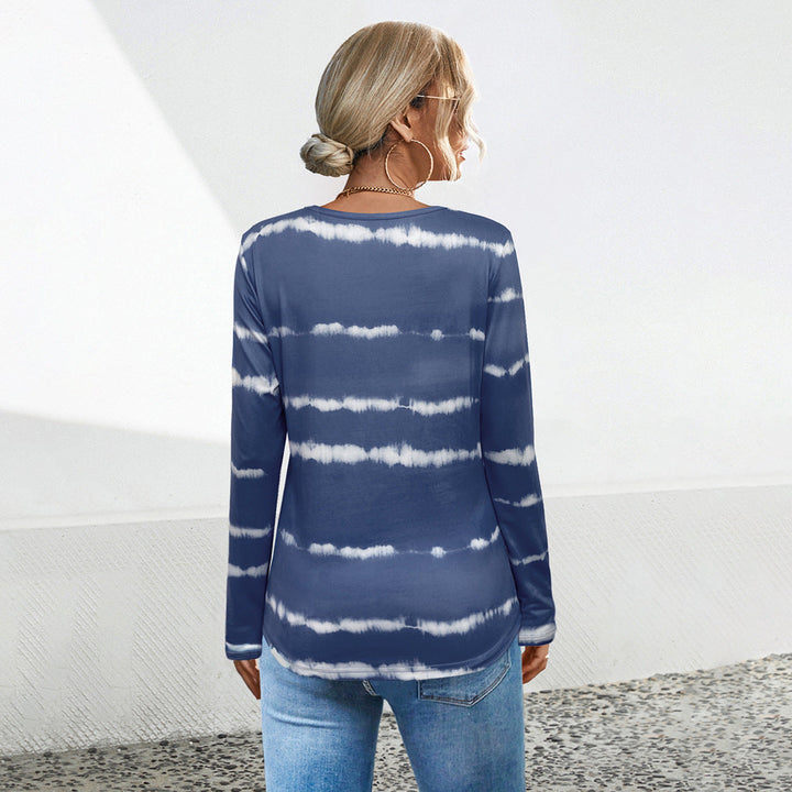 Damen Langarmshirt mit modernem Batikmuster Drune