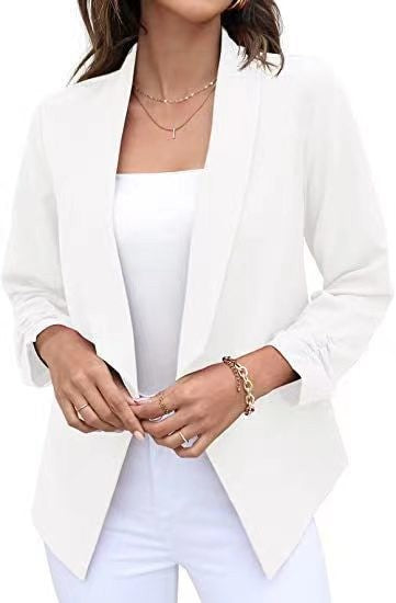 Damen eleganter und luftiger Blazer mit asymmetrischem Schnitt Drune