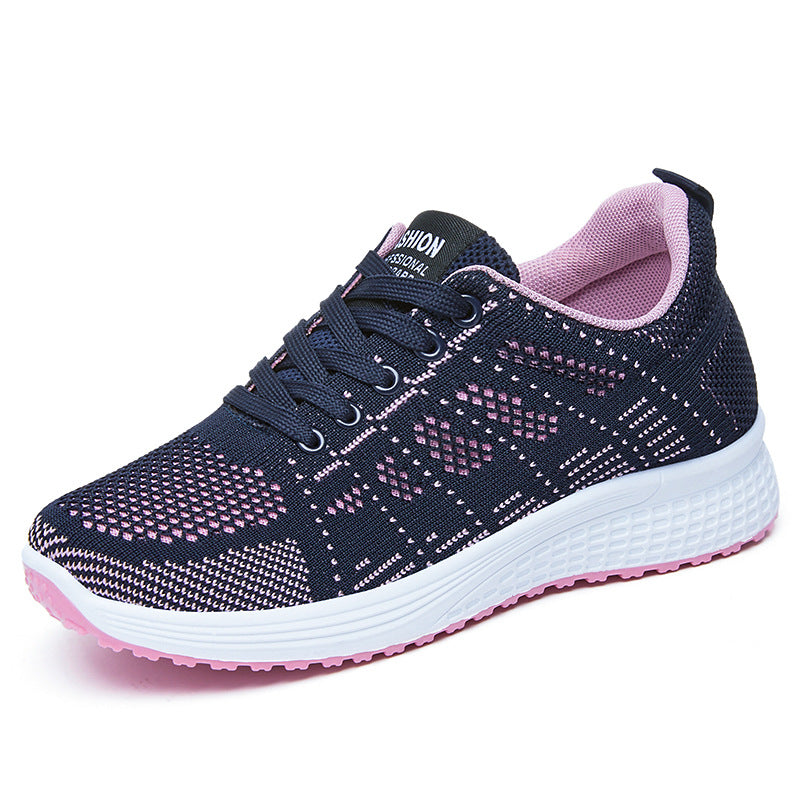 Damen nan leichte atmungsaktive Freizeit-Sneaker mit viskoelastischer Komfortsohle Drune