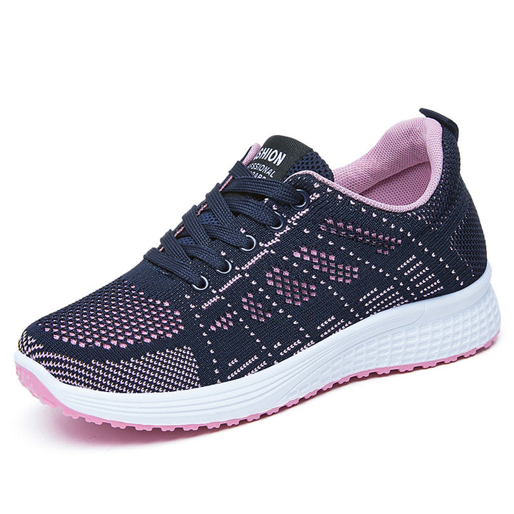 Damen nan leichte atmungsaktive Freizeit-Sneaker mit viskoelastischer Komfortsohle Drune