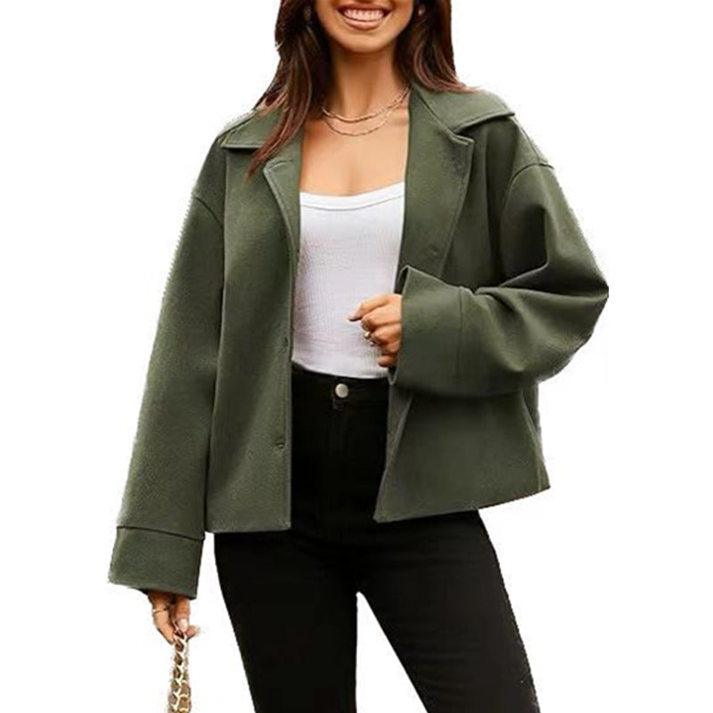 Damen modische Oversized-Jacke aus hochwertigem Material Drune