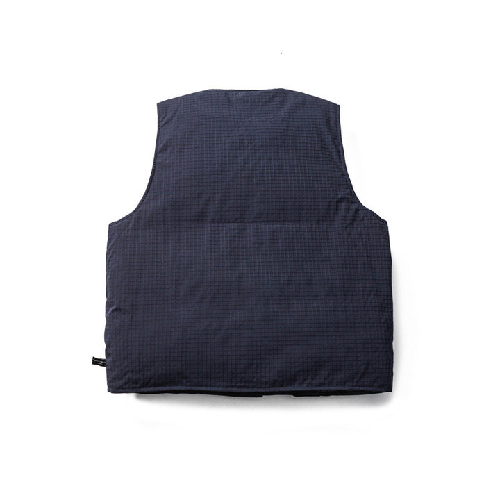 Unisex Gepolsterte Steppweste mit asymmetrischer Front und minimalistischer Silhouette Drune