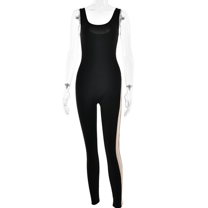 Damen Sportlicher Langarm-Overall mit seitlichen Cut-Outs und konturierendem Design Drune