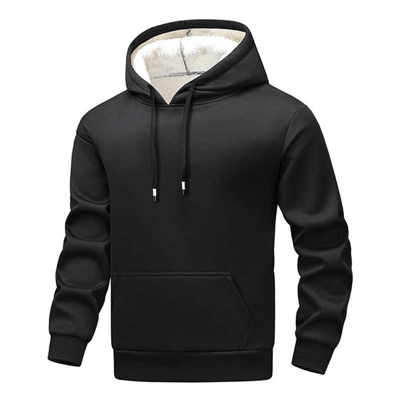 Herren gemütlicher Kapuzenpullover mit kuscheligem Innenfutter Drune