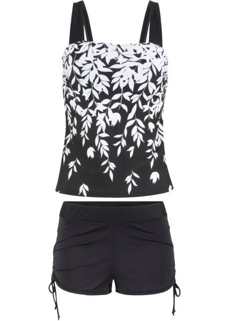 Damen Tankini-Set mit floralem Design und verstellbarem Oberteil Drune