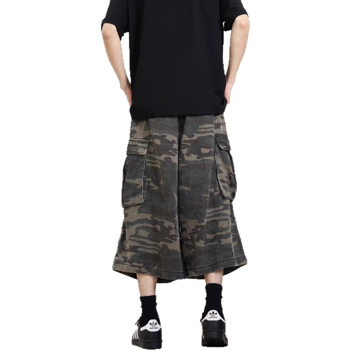 Herren Modische Cargoshorts mit weitem Schnitt Drune