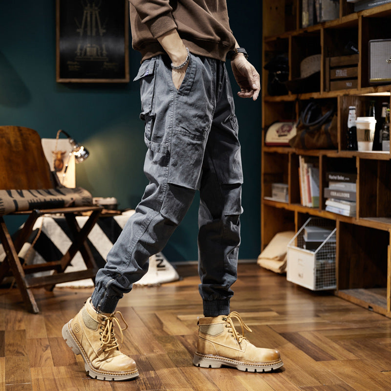 Herren Multifunktions-Cargojoggerhose mit elastischem Komfortbund, Karabiner‑Loop und Zipper-Knöchel Drune